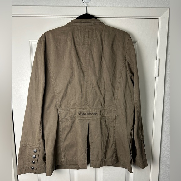 English Laundry Women’s Montgomery Cotton Blazer Green Size Large NEW - Picture 2 of 10